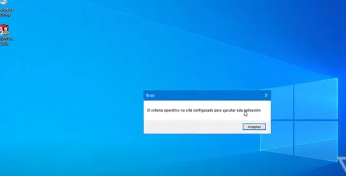 Solucionar el error de sistema operativa no configurada para ejecutar esta aplicación en Windows 10