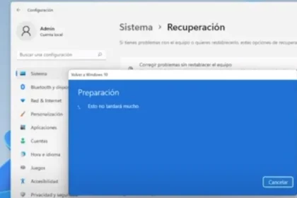 Cómo regresar a Windows 10 desde Windows 11