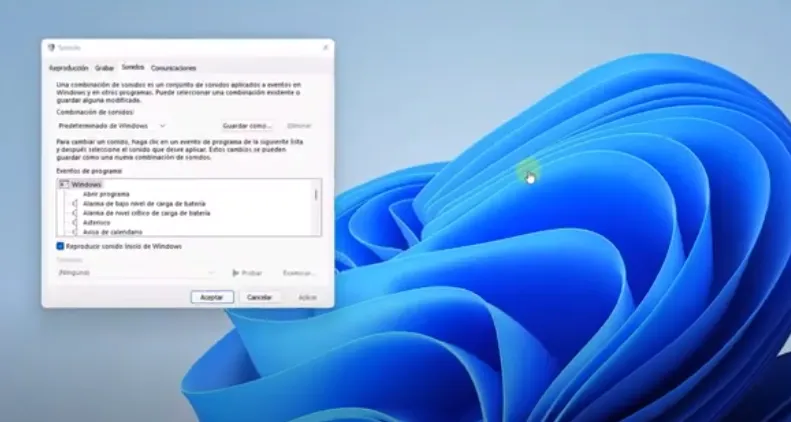 Cambiar la notificación de sonido al iniciar Windows 10 sin utilizar las configuraciones estándar