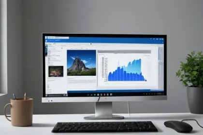 Concepto de diseño del nuevo lanzador de Microsoft, similar a Spotlight de macOS.